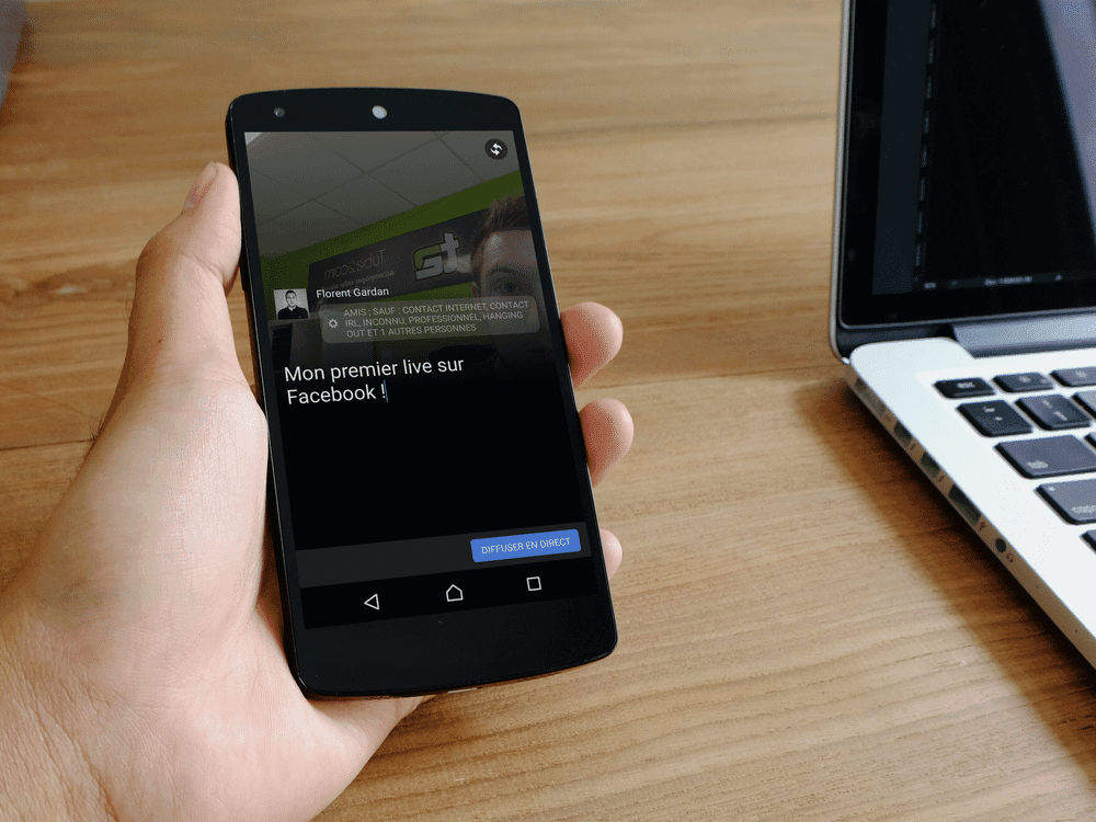 Facebook Live en direct sur Nexus 5