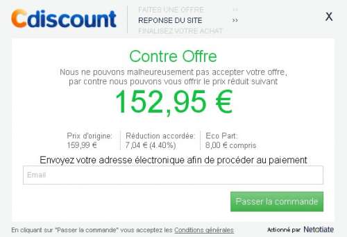 Négociation de prix sur Cdiscount #2