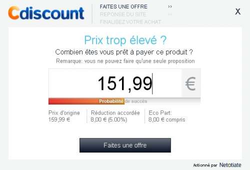 Négociation de prix sur Cdiscount #1