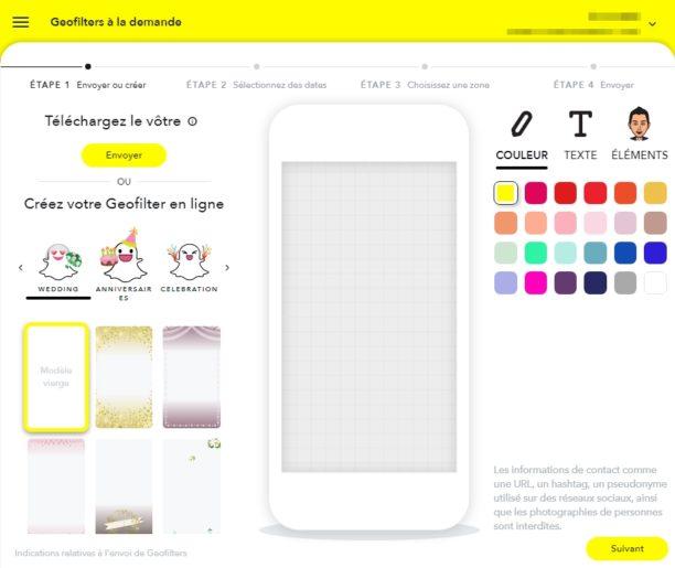 Création d'un filtre personnel